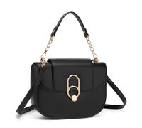 Miss Lulu Cross Body Bag for Women, PU Leather Crossbody Bag | Black Handbags & Shoulder Bags for Women, Stylish and Practical Daily Use Bag (Black)
