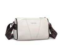 Miss Lulu Crossbody Bag Ladies Shoulder Bag with Wide Strap Genuine Leather with Detachable Shoulder Strap for Travel Shopping (Beige)