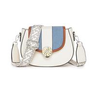 Miss Lulu Crossbody Bags for Women,Ethnic Style PU Leather with Adjustable Strap,Ideal for Casual Outings, Work Commutes & Day Trips (Blue)