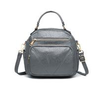 Miss Lulu Women's LB6907 GY Hobos Shoulder Bag, Grey, M