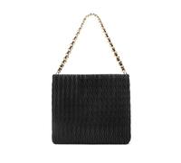 Miss Lulu Fashion Handbag for Women, Soft PU Leather Chain Hobo Shoulder Bag, Large Simple Tote Top Handle Bag with Zip for Work Shopping School Daily (Black)
