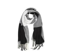Miss Lulu Gifts for Men Scarf Plaid Check Winter Warm Soft Wool Tartan Scarves Christmas Presents (Black)