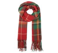 Miss Lulu Gifts for Men Scarf Plaid Check Winter Warm Soft Wool Tartan Scarves Christmas Presents (Red)