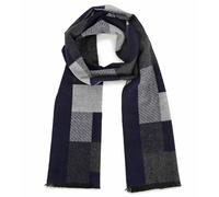 Miss Lulu Gifts for Men Scarf Winter Warm Soft Fashion Business Plaid Scarves Christmas Presents for Men (Navy)