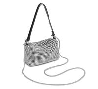 Miss Lulu Women's LH2407 SI Clutch, Silver, Small