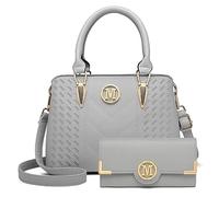 Miss Lulu Women's LG6865 L LP2022 GY Handbag, Light Grey, Einheitsgröße