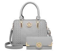 Miss Lulu Women's LG6865 L LP2022 GY Handbag, Light Grey, Einheitsgröße