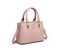Miss Lulu Handbag for Women, Woven PU Leather Top Handle Shoulder Bag