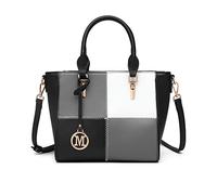 Miss Lulu Handbags for Women Color Block Match Shoulder Bag Lightweight Handbag Medium Top-Handle Bag