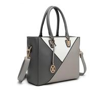 Miss Lulu Women’s Top Handle Bag Shoulder Bag Crossbody Bag with Gold-Tone Hardware Synthetic Leather Elegant Geometric Design for Daily Use & Special Occasions