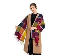 Miss Lulu Ladies Scarf Christmas Gifts for Women Mum Her Secret Santa Stocking Fillers Tartan Winter Wrap Shawl Cashmere Scarf for Women UK