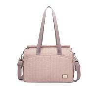 Miss Lulu Baby Nappy Changing Bags Tote Bag Waterproof Nylon Mummy Bag for Mom and Dad, Handhold Pram Bag Shoulder Changing Diaper Bag (Pink)