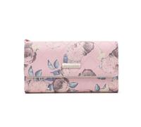 Miss Lulu Purses for Women Floral Print Large Capacity Ladies Wallet | Elegant Floral Print PU Leather Zipper Long Purses with 12 Card Slots & Coin Phone Pocket