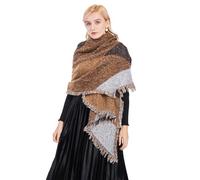 Miss Lulu Scarf for Women UK Christmas Gifts for Women Winter Long Soft Warm Check Scarves Wraps Wool Spinning Tassel Large Shawl Long Stole