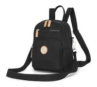 Miss Lulu Stylish & Lightweight Women’s Casual Backpack - Laptop Rucksack with Multiple Pockets | Perfect for Work, Uni & Everyday Use (Black)