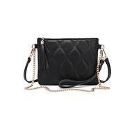 Miss Lulu Small Crossbody Bag for Women, Detachable Adjustable Chain Strap, Lightweight Everyday Purse, PU Leather, Fits Phone & Essentials
