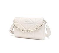 Miss Lulu Small Crossbody Bags for Women, Soft Classic Quilted Handbags with Wide Strap PU Leather Waterproof Cell Phone Shouderbag as Girl Gift (Beige)