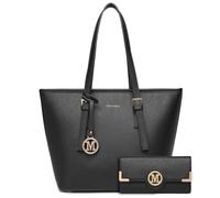 Miss Lulu Tote Bag and Wallet 2PCS Set for Women Handbag Bag Ladies PU Leather Shoulder Bag