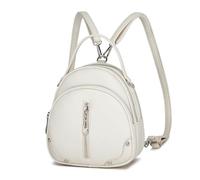 Miss Lulu Waterproof PU Leather Women's Backpack - Lightweight Small Travel Backpack with Detachable Strap, 4 Zipper Pockets