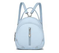 Miss Lulu Waterproof PU Leather Women's Backpack - Lightweight Small Travel Backpack with Detachable Strap, 4 Zipper Pockets
