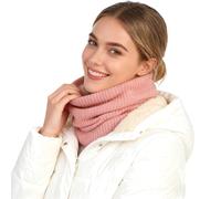 Miss Lulu Winter Essential Neck Warmer & Black Infinity Scarf Loop for Women - Soft Acrylic, Breathable & Stretchy Knit for Ultimate Warmth