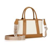 Miss Lulu Woman Handbag - Elegant M Print, Jacquard Shoulder Strap, Lightweight for Everyday Elegance