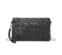 Miss Lulu Women's LH1765 BK Clutch, Black, Einheitsgröße