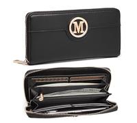 Miss Lulu Women Purse Classic Long Zipper Wallet Multiple Card Slot Bag PU Leather