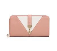 Miss Lulu Women Purse Tri Colour Look-V Long Wallet Clutch for Ladies PU Leather with Zipper Roomy Capacity