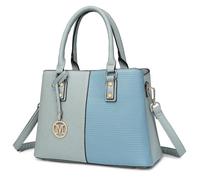 Miss Lulu Women’s Top Handle Handbag, PU Leather Elegant handbags for women, Fashion Hobo Bags, Faux Leather Shoulder Bag, Handbag with Detachable Cross Body Strap & Grab Handles (Blue)