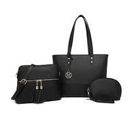 Miss Lulu Women's Womens Handbag Set tote bag