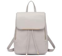 Miss Lulu Women's Backpack, PU Leather Drawstring Rucksack for Work School