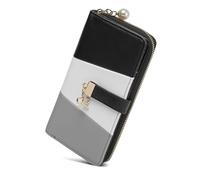 Miss Lulu Women's Classic Long Zip Wallet Multi-Card Slots Faux Leather