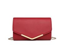 Miss Lulu Women's Clutch Elegant Envelope Evening Bag with Chain Handbag for Wedding Party and Prom