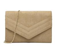 Miss Lulu Women's Clutch Evening Bag, Wedding Handbag with Detachable Chain Strap, Shoulder & Crossbody Option
