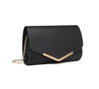 Miss Lulu Women's Faux Leather Clutch Handbag - Ideal for Evening Events, Weddings