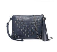Miss Lulu Women's Clutches - Gothic Punk Style Skull Clutch Bag, Black Handbag - Ideal Clutch Bags for Women with Tassel Pendant