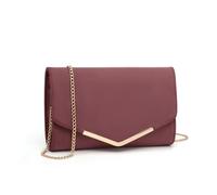 Miss Lulu Women's Elegant Clutch Handbag for Weddings and Evenings