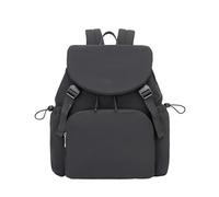 Miss Lulu Womens Fashion Backpack Nylon Waterproof Casual Daypack Medium Bag for School Travel Work (Black)