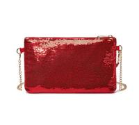 Miss Lulu Women's Fashion Sequin Bag Mini Clutch Small Ladies Chain Bag Shoulder Bag for Weddings, Dates and Various Occasions with Gold Chain
