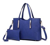 Miss Lulu Women's Handbag, Fashion Ladies Top Handle 2-Piece Tote & Shoulder Bag PU Leather
