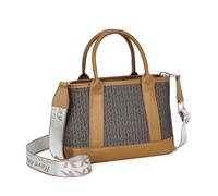Miss Lulu Woman Handbag - Elegant M Print, Jacquard Shoulder Strap, Lightweight for Everyday Elegance