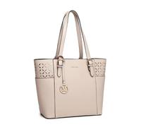 Miss Lulu Women's Large Tote Bag with Zip Closure - Top Handle Handbag for School, Work, Travel