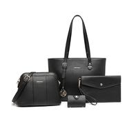 Miss Lulu Women's LG2110 BK Tote Bag, Black