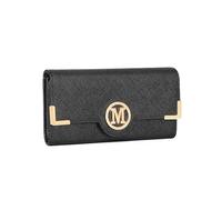 Miss Lulu Women's LP2022 BK Long Purse, Black, 19.5310 CM