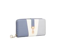 Miss Lulu Womens Purse Chic Tri-Colour Long Wallet Clutch for Ladies