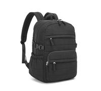 Miss Lulu Women's Quilted Backpack, 15.6 Inch Laptop, 23L Rucksack Work Bag