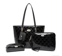 Miss Lulu Women's S1719 Tote Bag, Black, Einheitsgröße