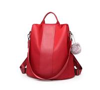 Miss Lulu Women's Small Backpack - Travel Rucksuck in Nylon, Suitable for School Camping Cylce Outdoor (Burgundy)