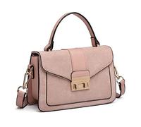 Miss Lulu Women's LB6872 PK Crossbody Bag, Pink, M